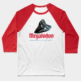 Megalodon Shark Design Baseball T-Shirt